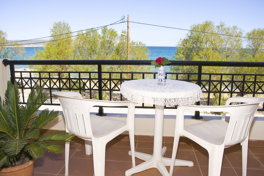 Photos from the balcony of the rooms